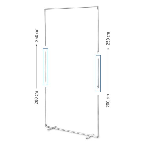 Podwyższenie standu do wysokości 250cm