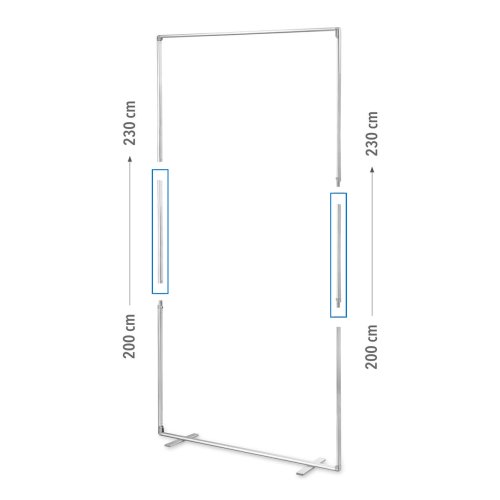 Podwyższenie standu do wysokości 230cm