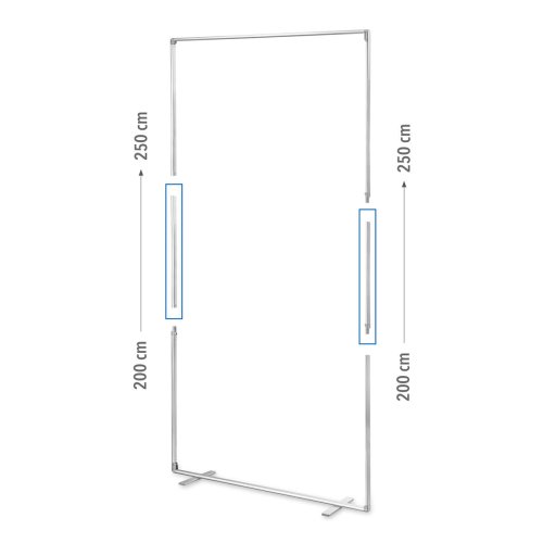 Podwyższenie standu do wysokości 250cm