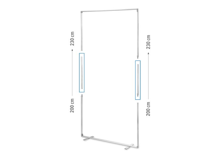 Podwyższenie standu do wysokości 230cm